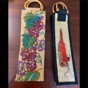 Burlap Wine Bags